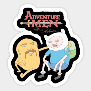 Tim and Blake fro Adventure Men Sticker